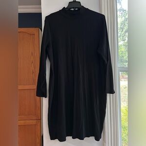 Old Navy Black Long Sleeve Mock Neck Dress